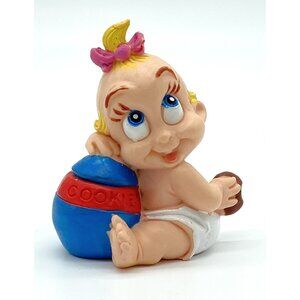 Who Framed Roger Rabbit Figurine Baby Herman w Cookie Jar PVC Figure 1987 Disney
